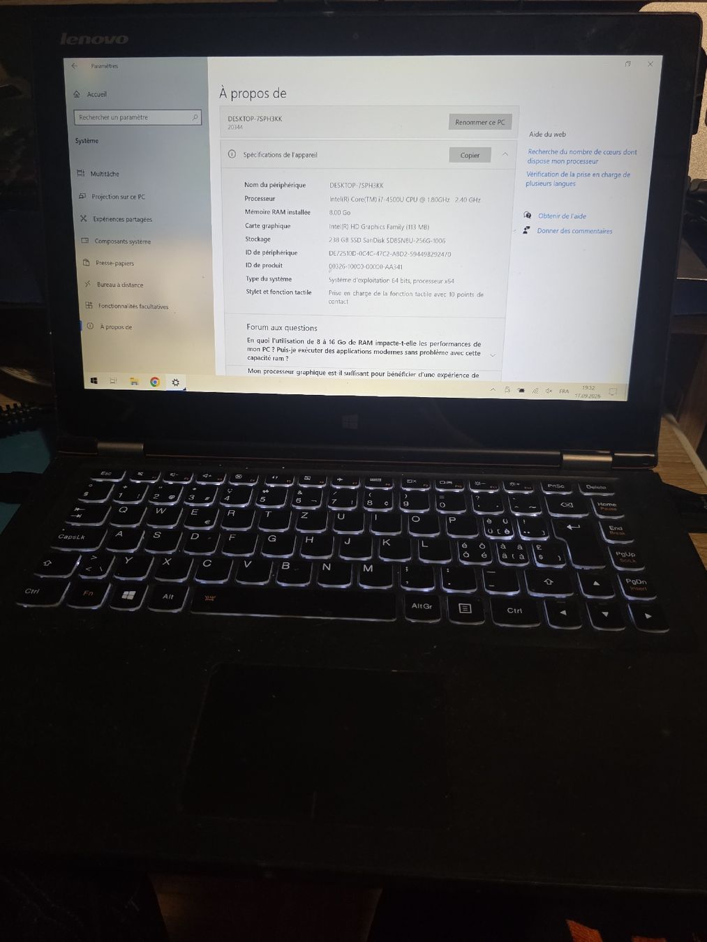 Lenovo Notebook: Lenovo Yoga 2, ecran tactile – Usato da Morges venduto da MGaming