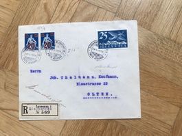 1924. Flugpostbeleg nach Olten