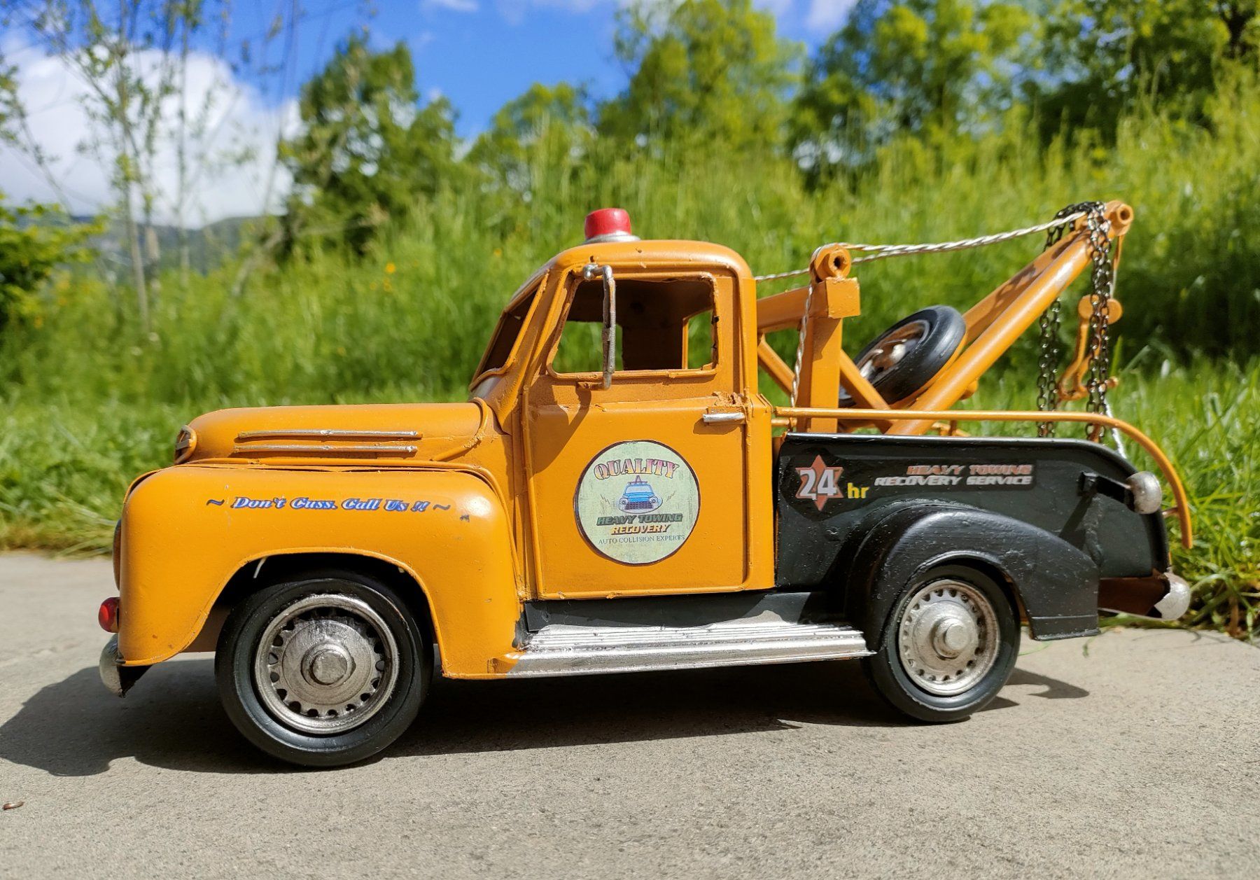 Kit di modellismo & Modellini statici: Unfall-Bergungstruck aus Blech – Nuovo (secondo la descrizione) da Langendorf venduto da Blechfahrzeuge 5