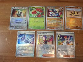 Pokemon Karten Set 7 Stück guter Zustand