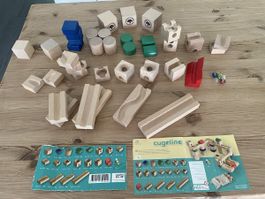 Cuboro Cugolino Murmelbahn, Holz, komplett, Top Zustand!