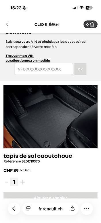 Autos: Protections Renault Clio 5  – D'occasion à Boudry par maz_d79g