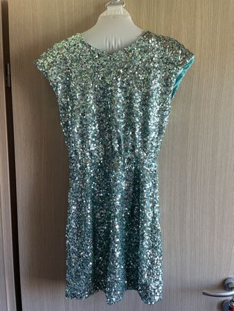 Robe à paillettes vert S/M
