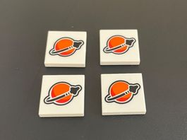 4x LEGO Fliesen 2x2 Space NEU