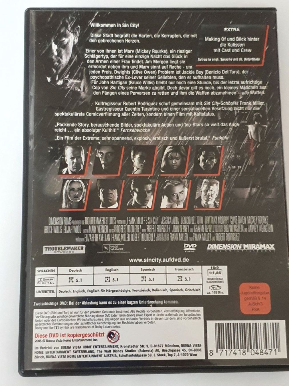 Alle DVDs: Frank Miller's SIN CITY DVD – Gebraucht aus Oberdorf BL von BaldenEagle 3