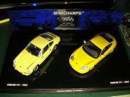 Porsche 911 40th Anniversary Set 1963 + 2000 Minichamps 1:43