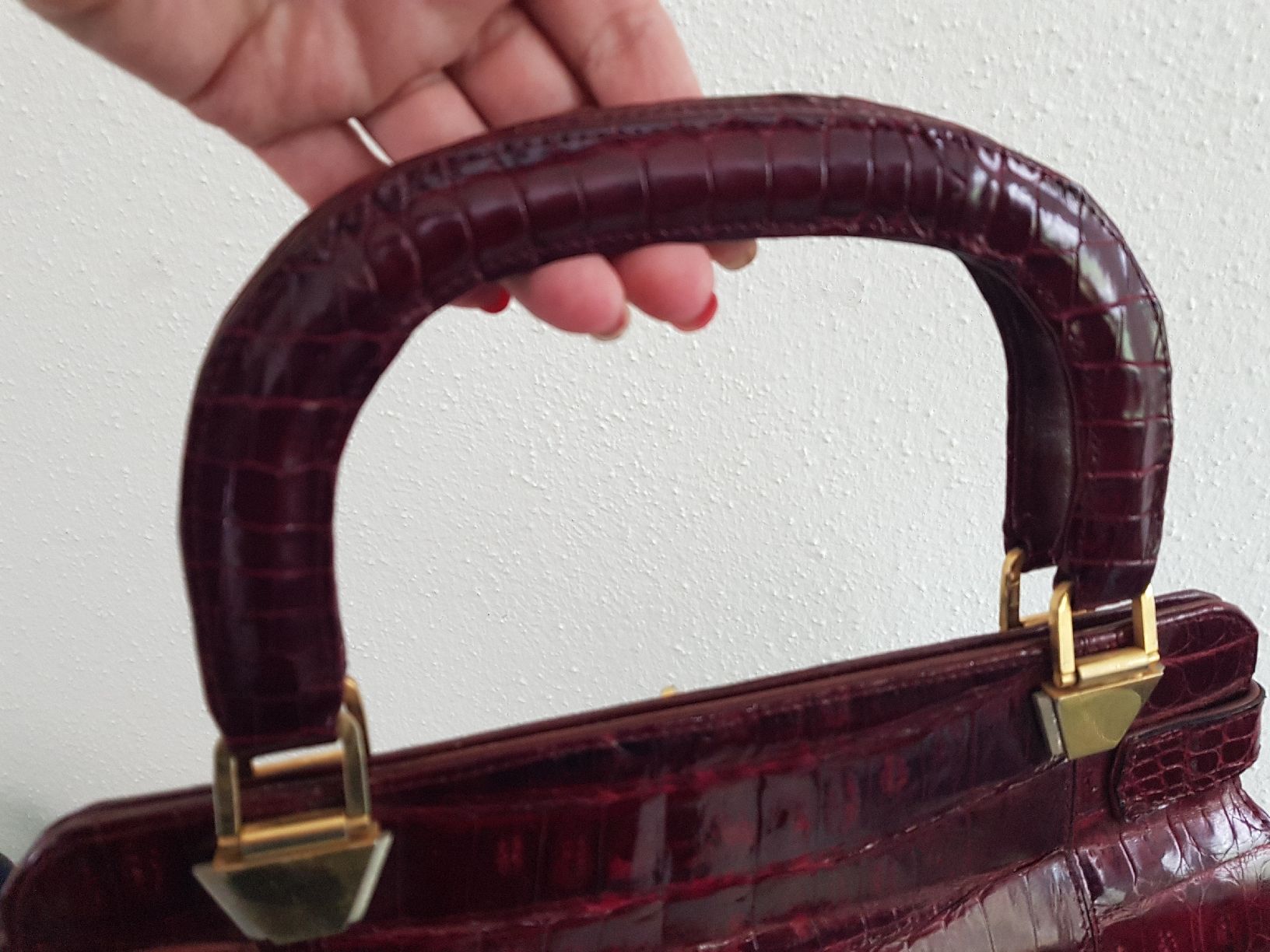 Borse da donna: Vintage Damentasche aus echtem Krokodilenleder – Usato da Rupperswil venduto da Annet.Dann888 7