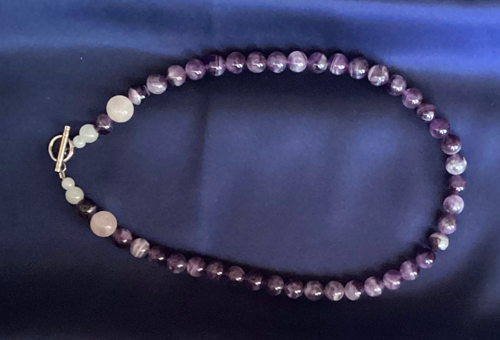 Catenine: Amethyst + Rosenquarz - Heilstein Edelstein Kette – Nuovo e nell'imballaggio originale da Laax venduto da kri_95f5 2
