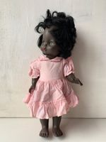 RATTI PUPPE Mädchen Baby Kind in rosa Kleid aus Italien