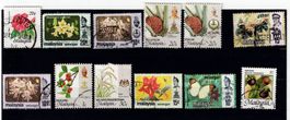 Briefmarken 12x Malaysia