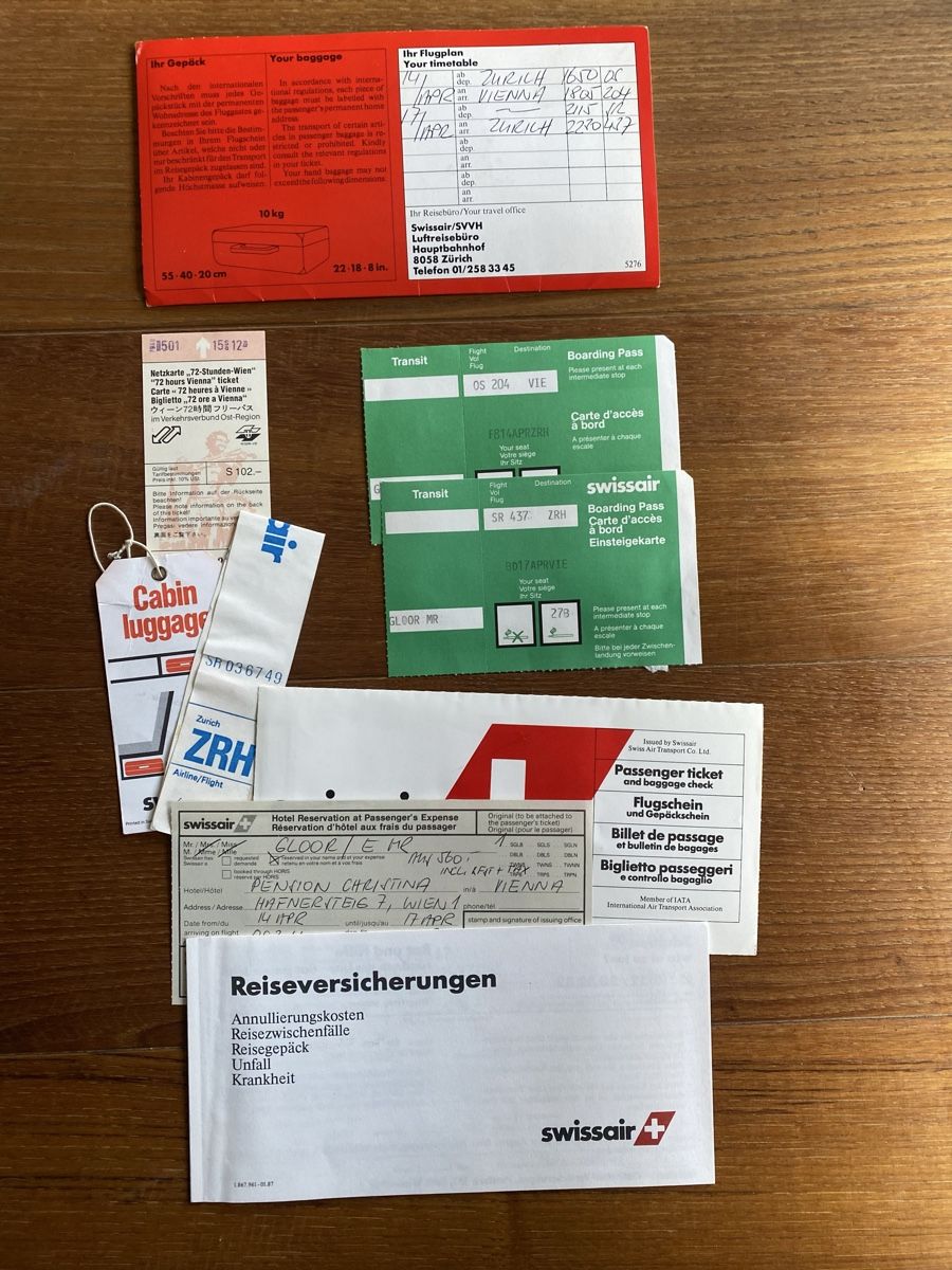 Biglietti: Swissair Ticket – Usato da Zürich venduto da TruudiT 1