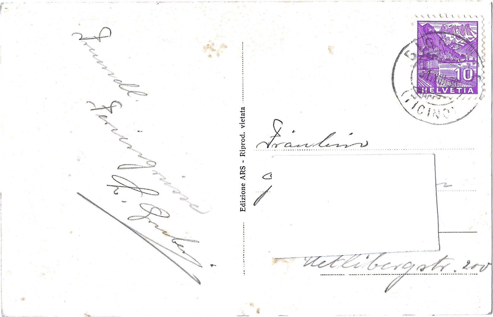 Cartoline postali: BIGNASCO  -  PONTE  S.  ROCCO – Usato da Bütschwil venduto da Jackson1A 1