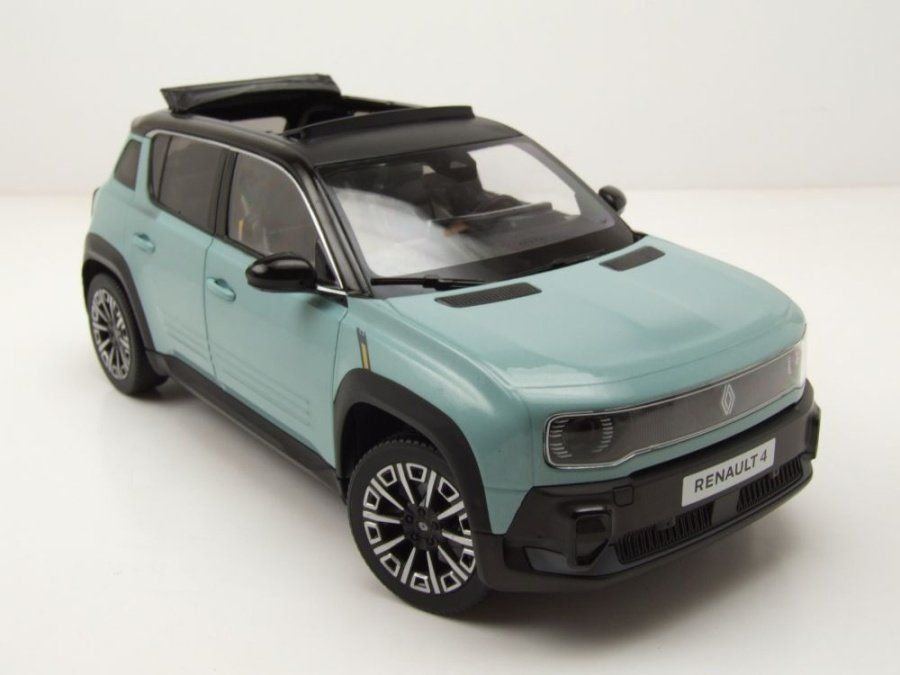 Renault Modellini d'auto: Renault 4 E-Tech seit 2025 hellgrün / schwarz mit Faltdach – Nuovo e nell'imballaggio originale da Gerlafingen venduto da espero88 8