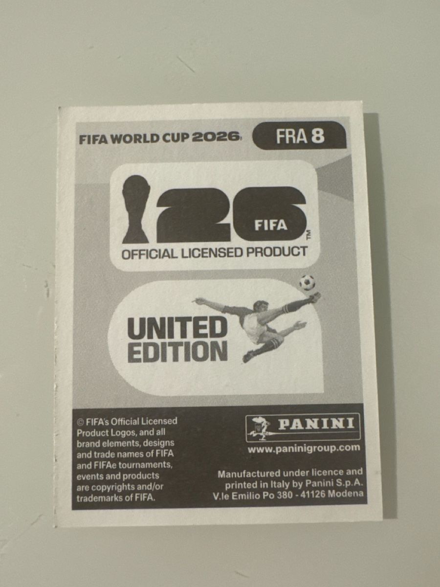 Panini Carte collezionabili: Panini 2026 Lucas Digne FRA8 – Nuovo (secondo la descrizione) da Bern venduto da akl_sy9s 1