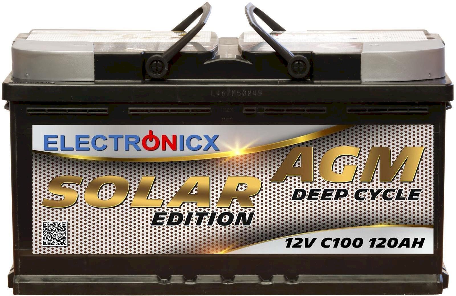 Batterie: Electronicx Solarbatterie AGM 120 AH 12V – Nuovo e nell'imballaggio originale da Bottighofen venduto da zaap 1