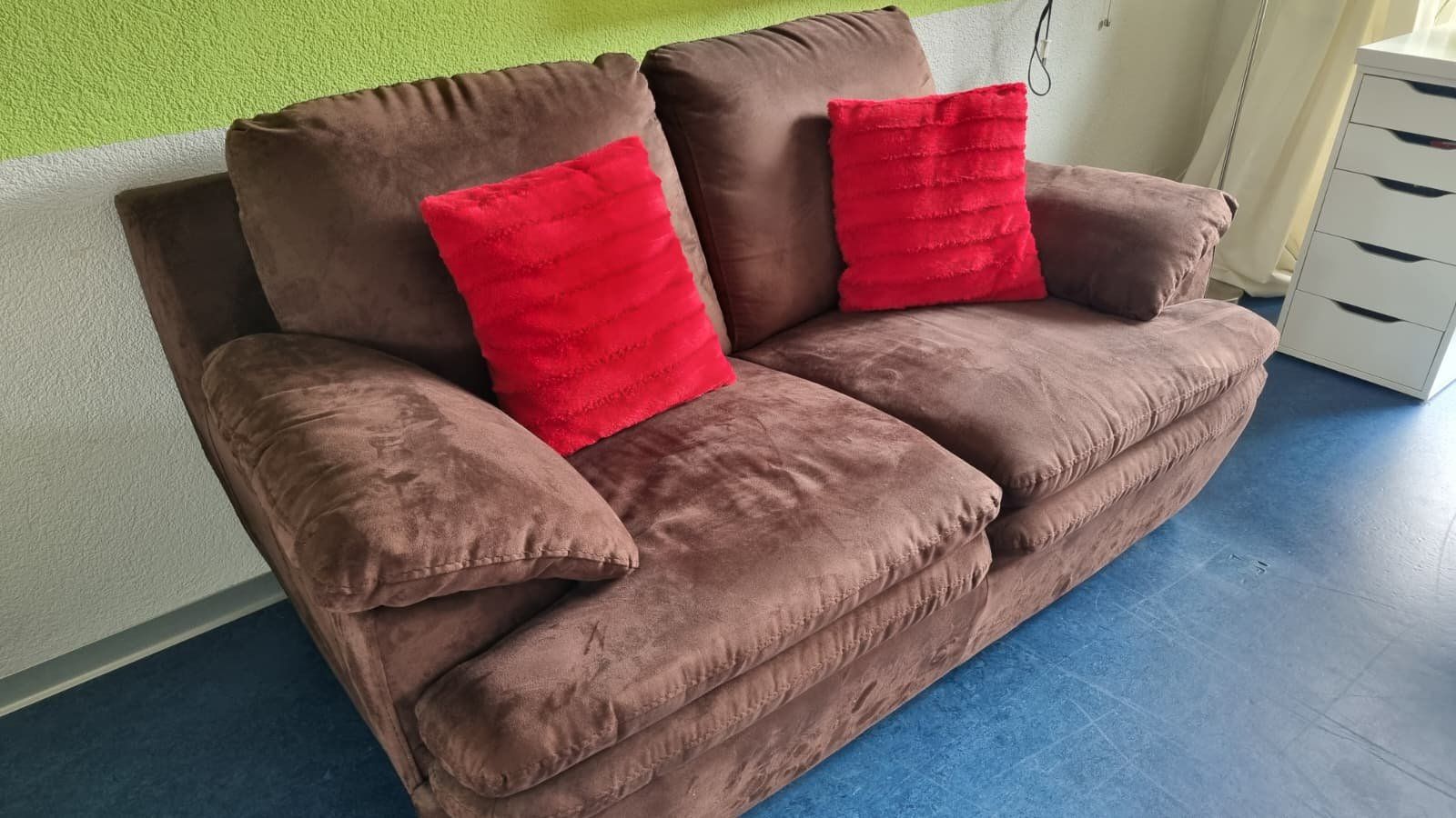 Pfister Divani: Sofa braun Alcantara – Usato da Bremgarten b. Bern venduto da chrissell10