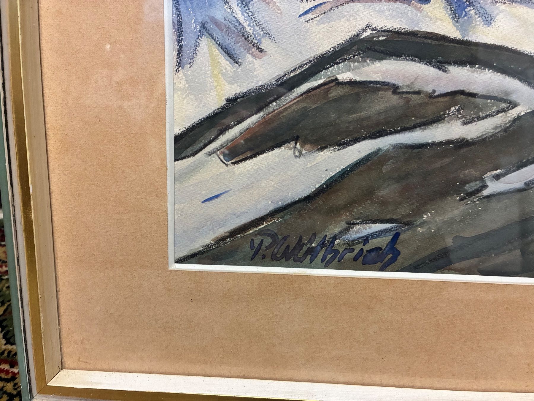 Foto & Immagini: Antikes Bild, Bergewelt,  P.Wüthrich, 60ziger – Usato da Horw venduto da adler65 2
