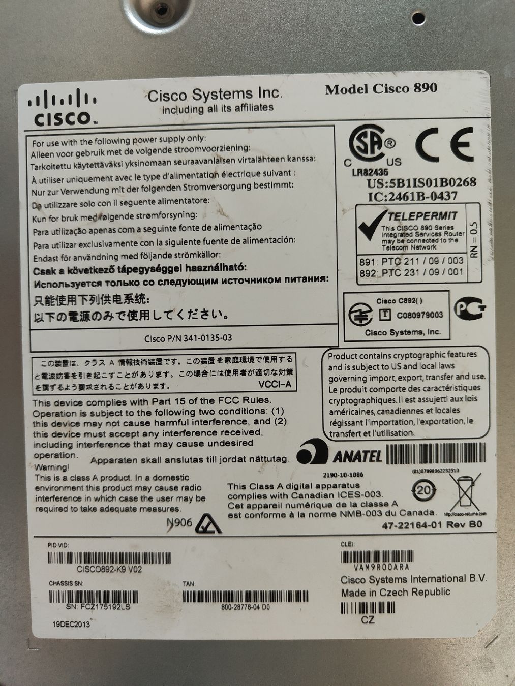 Modems & Router: Cisco C891F Router. – Defekt aus Thun von wol_krx6 3