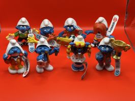 Schleich Fussball-Schlümpfe 2004 – 8er-Set komplett 