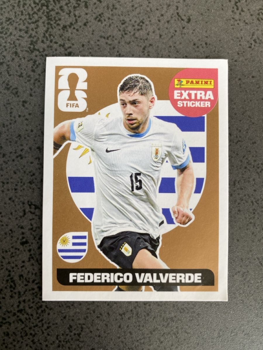 Panini Carte collezionabili: Panini Extra Sticker Federico Valverde Bronze – Nuovo e nell'imballaggio originale da Berg TG venduto da dadukeschlufi