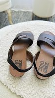 Sandalen BUONO Leder Dunkelbraun Grösse 36 NEU