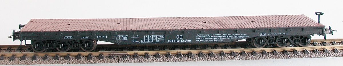 Roco Modelleisenbahnen: Roco Schwerlastwagen Ssylms der DB Spur H0 – Gebraucht aus Oberwil BL von Klang 1