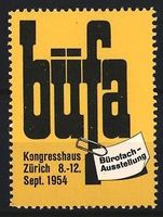 Reklamemarke Zürich, Bürofach-Ausstell