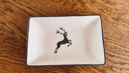 Original Gmunder Keramik Schale mit Hirschmotiv (neu)