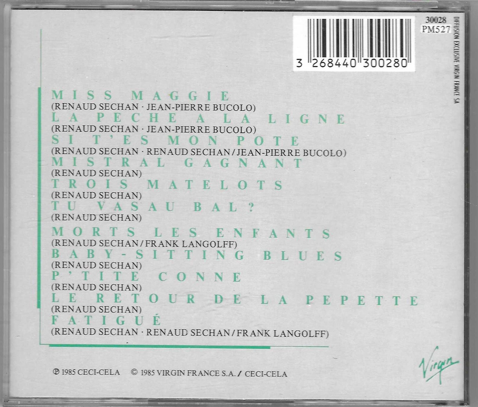 CD: RENAUD  -  MISTRAL GAGNANT – Usato da Bex venduto da Giorgiob 1