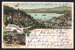 Litho Zürich, Gasthaus Dolder Bahn-Röm