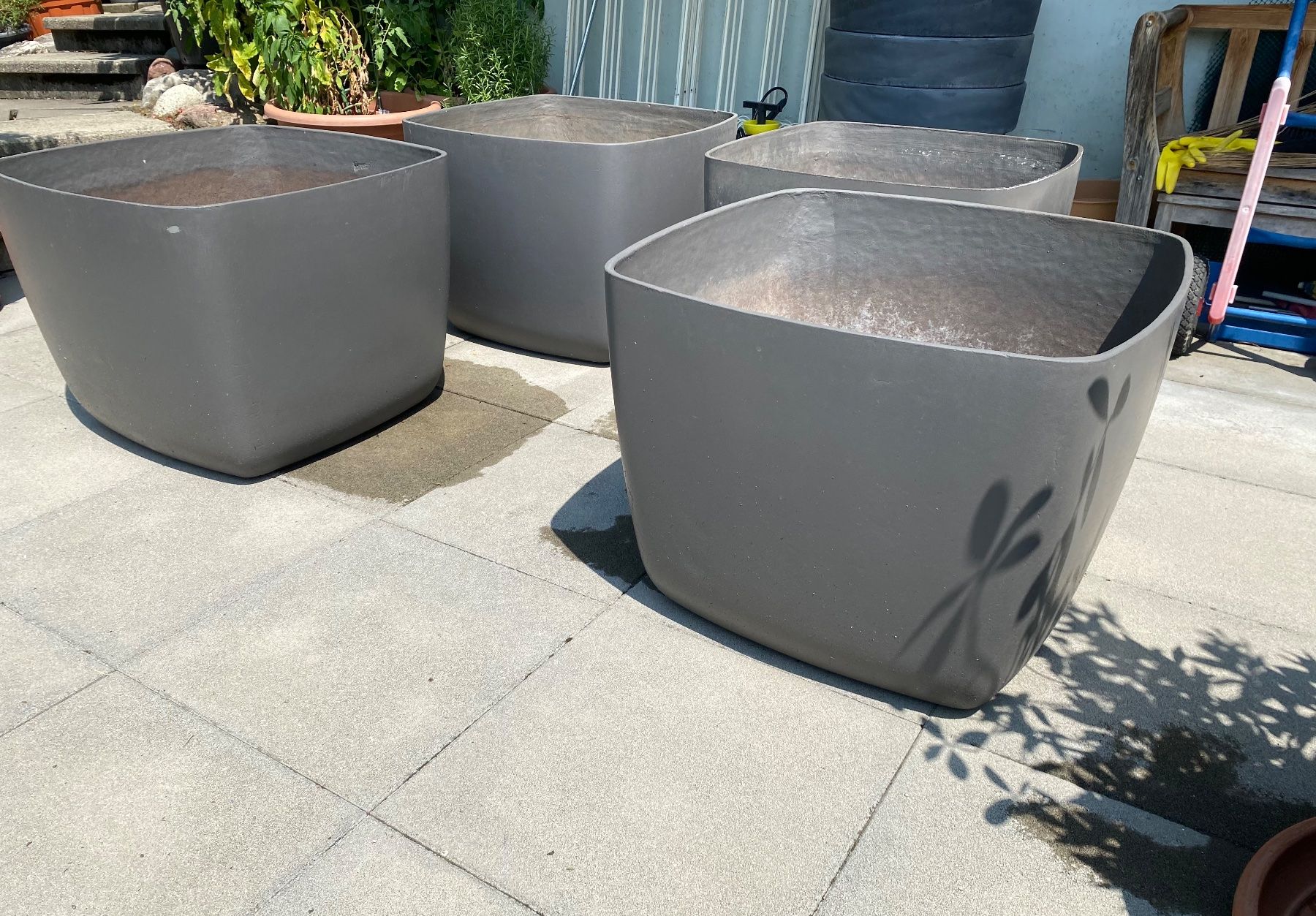 Vasi per fiori: Eternit Pflanzentrog Blumentopf Pflanzentopf Pflanzengefäss – Usato da Dottikon venduto da 6571 5