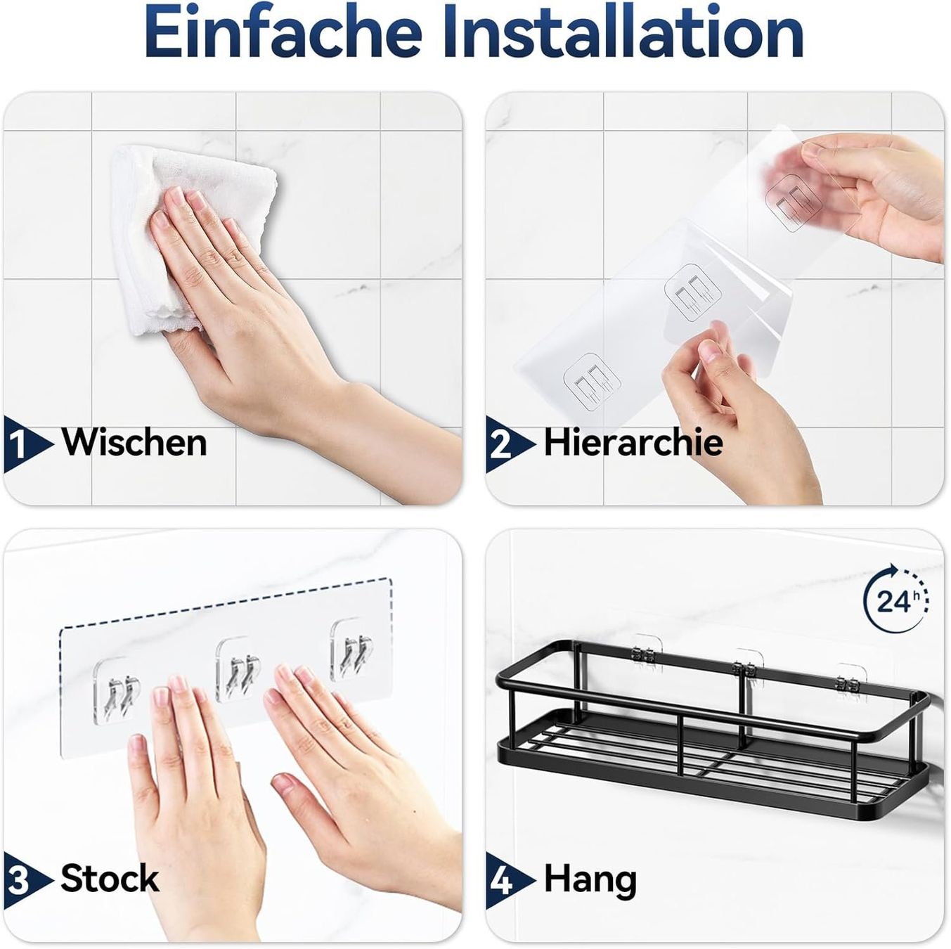 Duschen: Duschablage 2-teilig ohne Bohren rostfrei Duschregal – Neu und originalverpackt aus Schaffhausen von che_p9xl 7