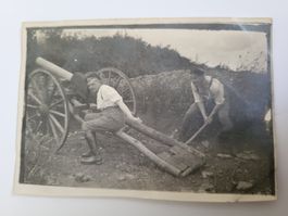 Historisches Foto Artillerie Soldaten Armee Schweiz R35