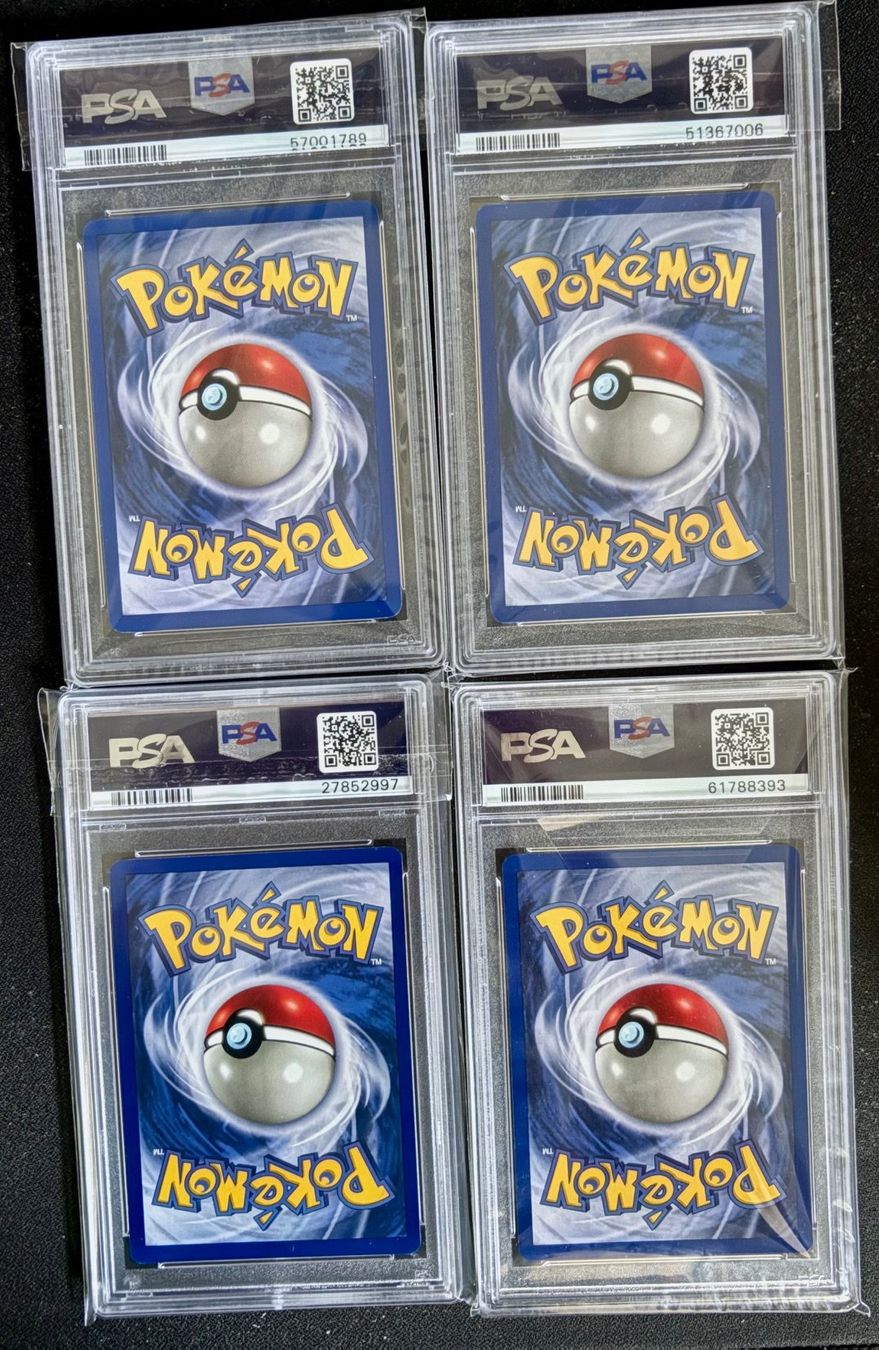 Pokémon Carte collezionabili: Pikachu/Squirtle/Charmadner/Bulbasaur Base Set PSA 10 – Nuovo (secondo la descrizione) da Worb venduto da Tralitralu 1