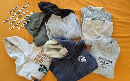 kinder kleiderpaket pullis 134/140 junge 