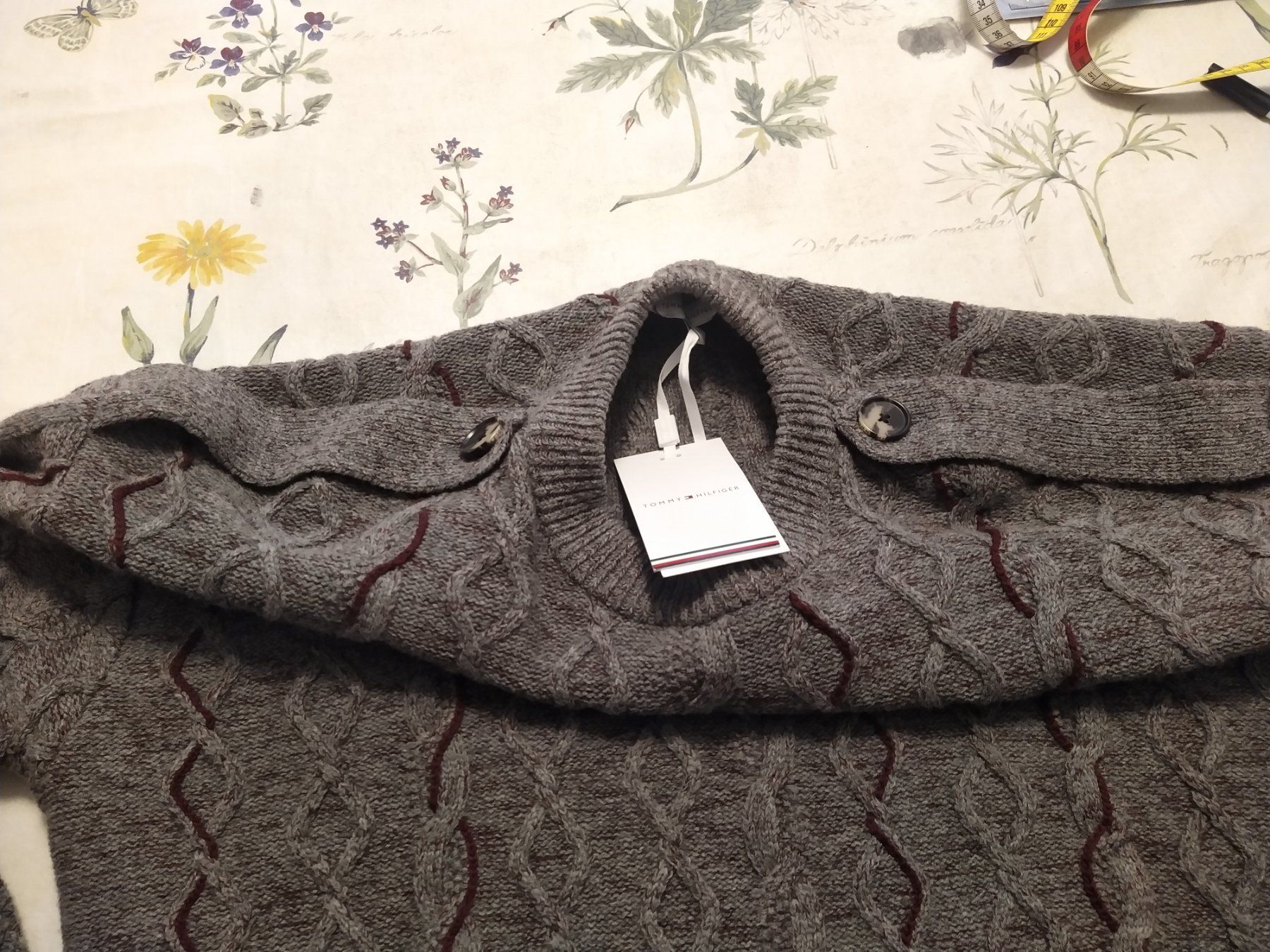 Tommy Hilfiger Pullover & Sweatshirts: HILFIGER pullover grigio a trecce NUOVO – Neu und originalverpackt aus Figino von Palotta 3