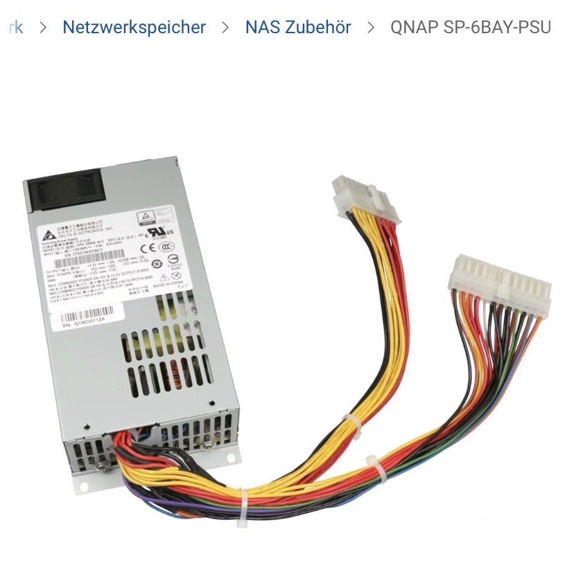 Elektronikbauteile: QNAP SP-6BAY-PSU – Neu und originalverpackt aus Brugg AG von nr1