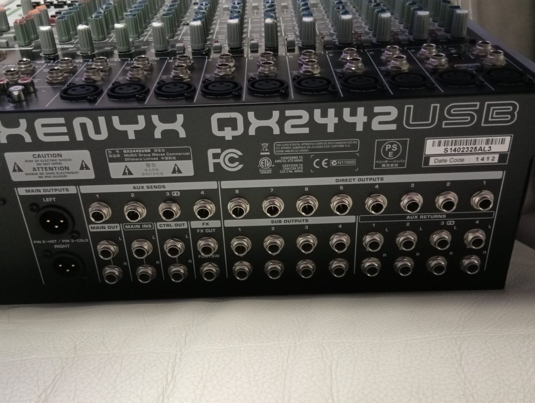 Behringer Console di mixaggio: Mischpult Behringer QX2442 USB – Usato da Rotkreuz venduto da Donk63 1