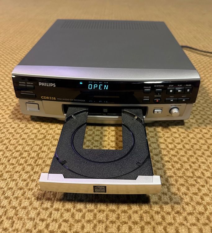 CDPlayer(Recorder) Philips CDR538, nur 26.5cm Breit, mit FB Kaufen