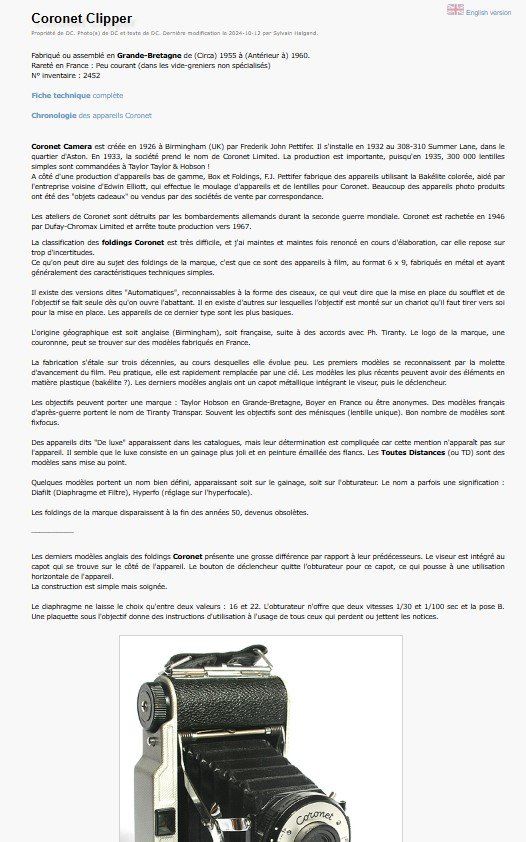 Fotocamera: Coronet Clipper – Difettoso da Corjolens venduto da san_kyv9 5