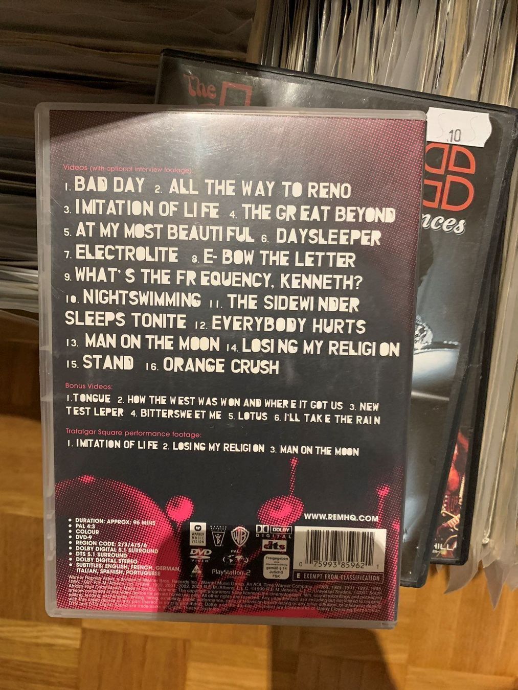 Alle DVDs: R.E.M dvd – Gebraucht aus Bienne von discogs.j 1