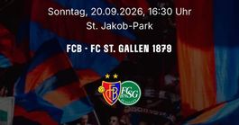 1x Ticket Studenten/AHV C4 FC Basel vs. FC. St.Gallen