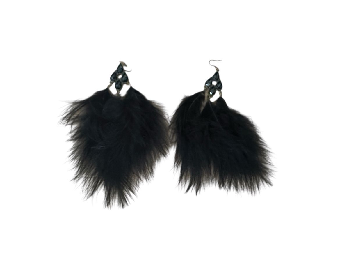 Orecchini pendenti & Orecchini a lobo: Schwarze Federohrringe, Schmuck – Nuovo (secondo la descrizione) da unterentfelden venduto da leyla08
