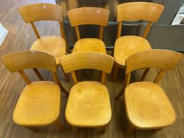 6er Set Horgen Glarus Kinderstuhl Stuhl 1956 Original Häfeli