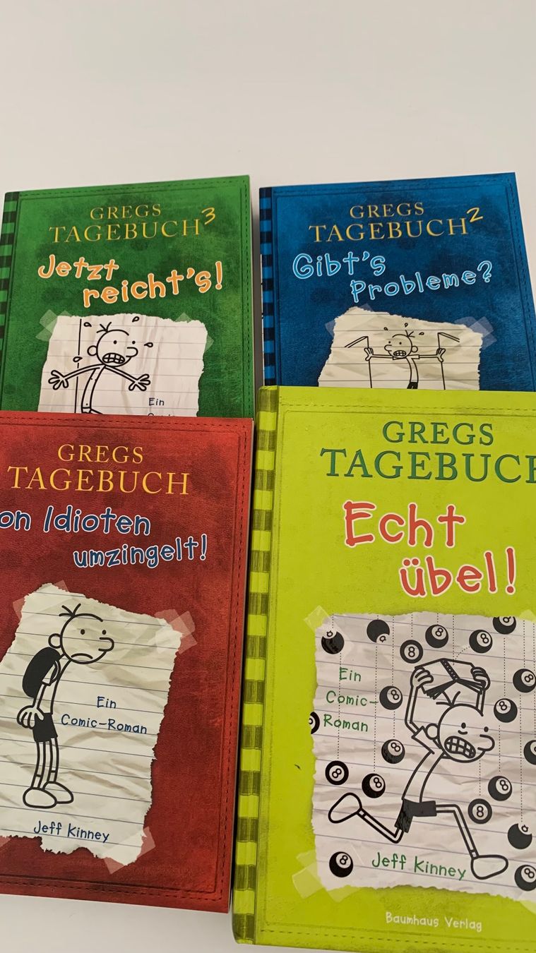 Libri: 4 Bücher Gregs Tagebuch – Usato da Wettingen venduto da Green183