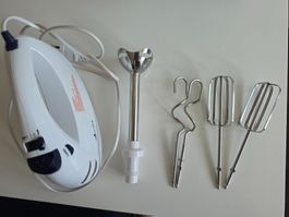 Handmixer weiss mit 2x Quirl und 2x Knethaken gebraucht