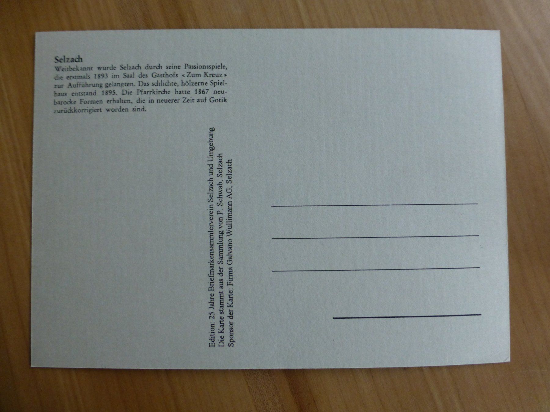 Tutti i francobolli: 4 Bildpostkarte nicht gelaufen – Usato da Bettlach venduto da 1saurer 8