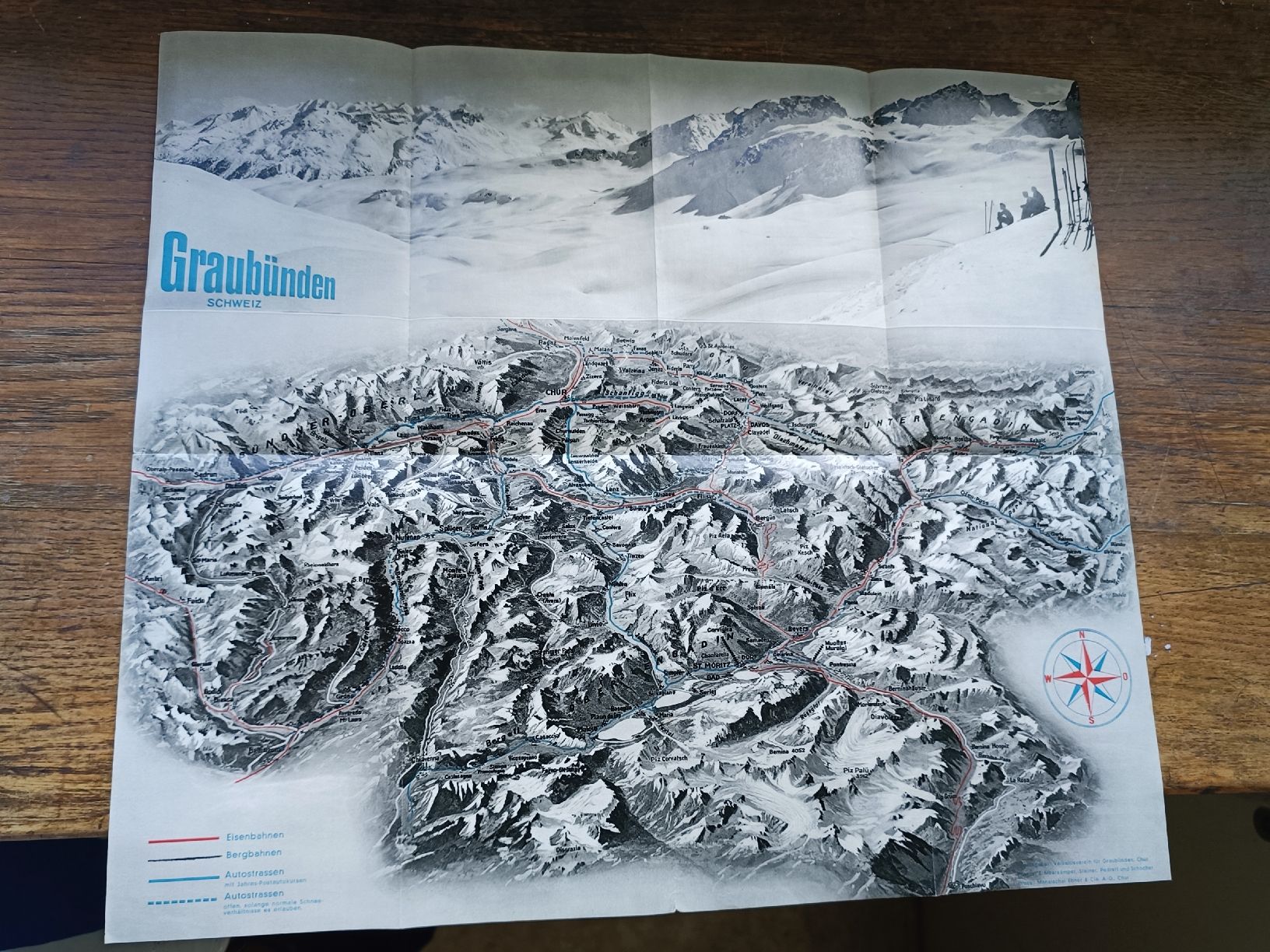 Documenti: Alter Prospekt / Graubünden - Ausgabe ca. 1939 – Usato da Brugg AG venduto da Ente015 2