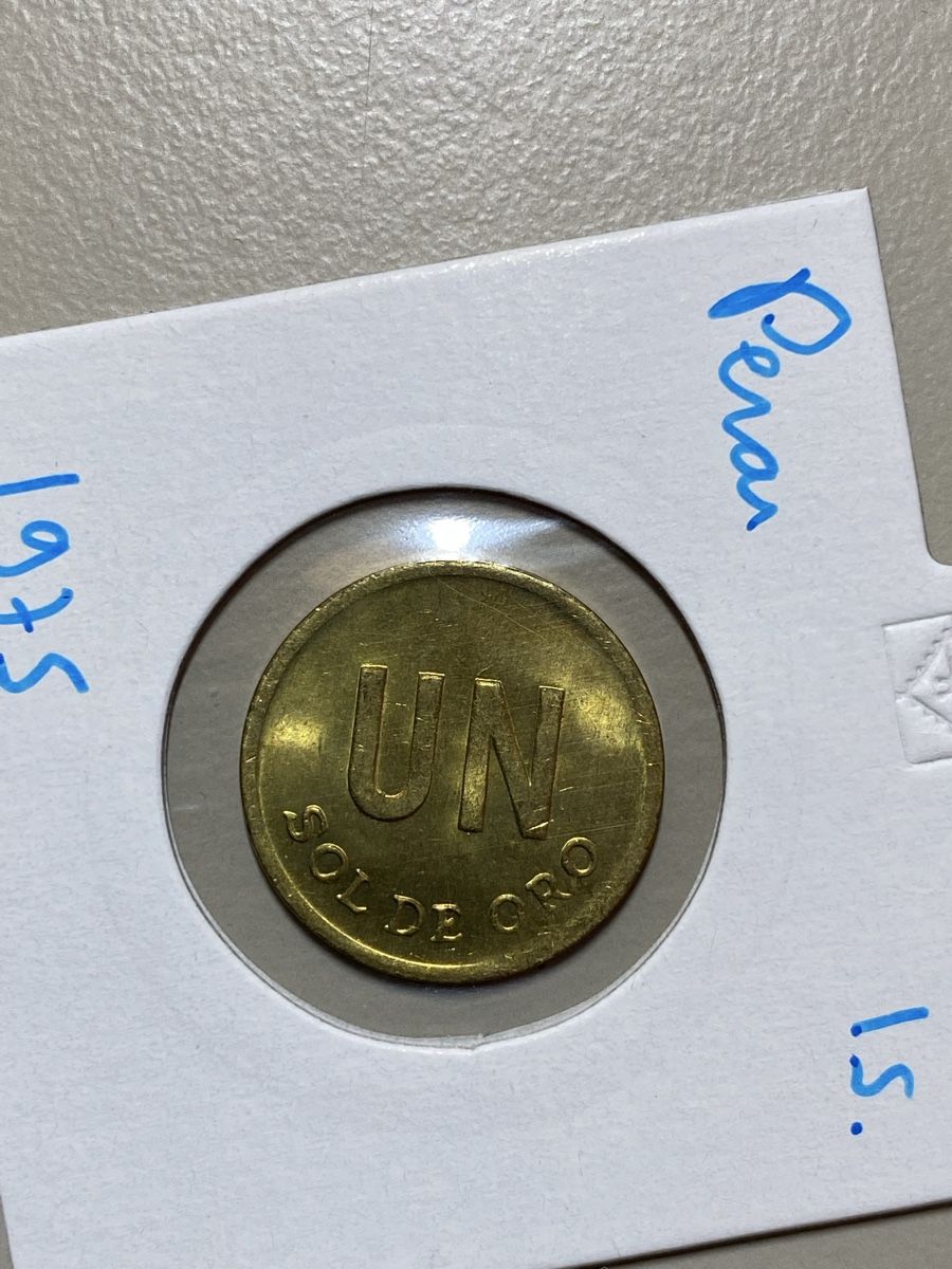 Toutes les monnaies: Pérou - 1 Sol - 1975 – D'occasion à Payerne par Mike1682