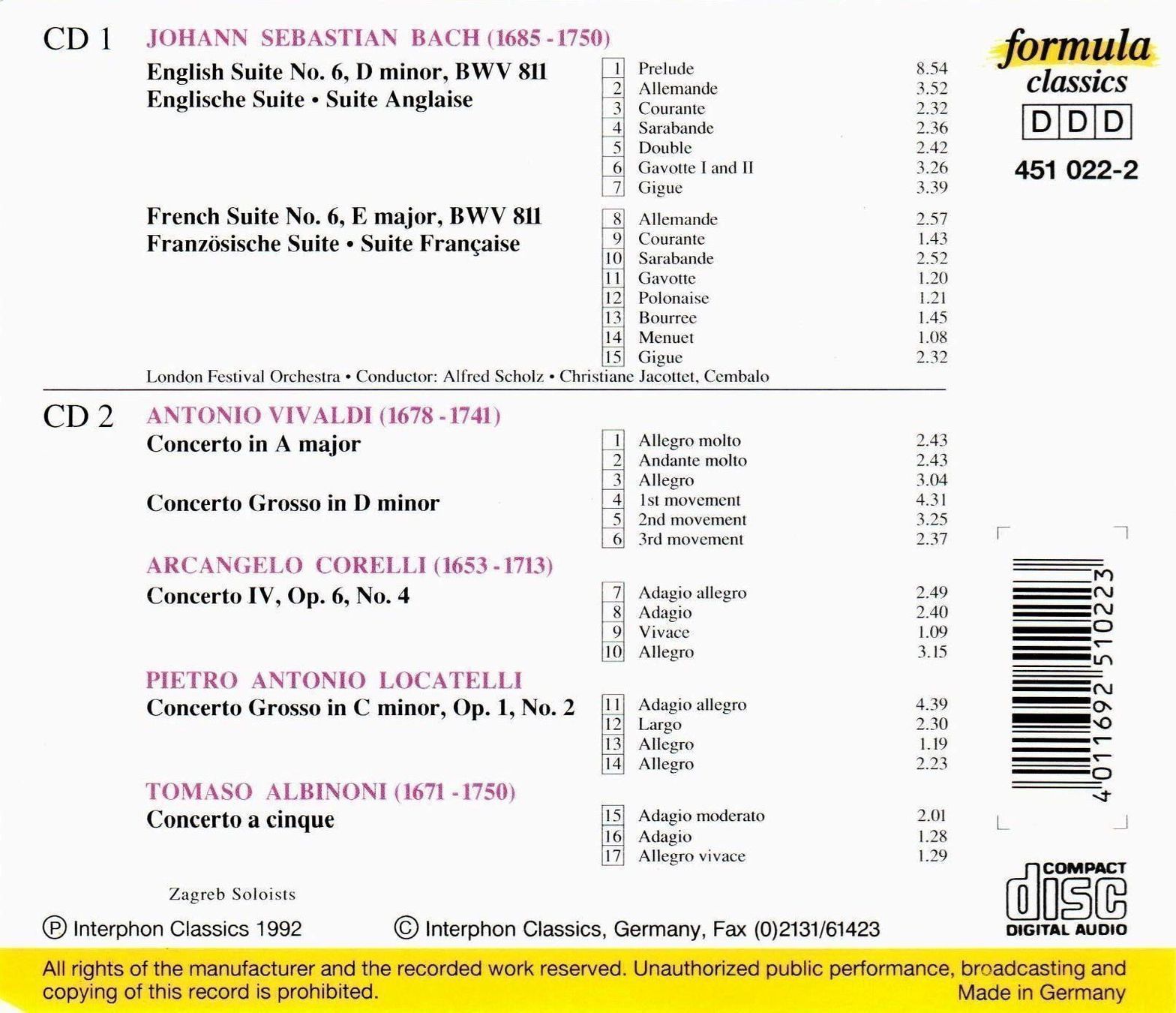 CD: Baroque Treasures - 2 CD – Usato da Chavornay venduto da 4dphila 1